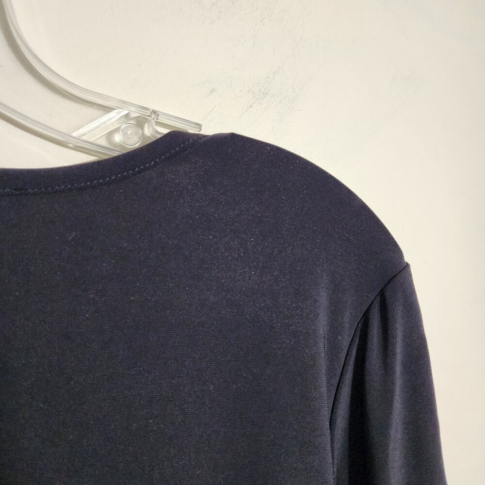 Joseph‎ Ribkoff tee style 201259 black keyhole 3/4 sleeve shirt woman's size 10 - Picture 6 of 8